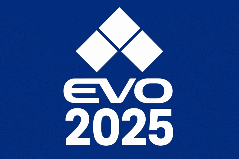 Le logo EVO 2025 présente un design élégant et moderne, sur un fond bleu audacieux. En son centre se trouve un emblème blanc en forme de losange, symbolisant l'innovation et la précision. Les lignes épurées et le contraste net entre le bleu et le blanc confèrent au logo une allure professionnelle et futuriste, reflétant parfaitement la vision avant-gardiste de la marque.
